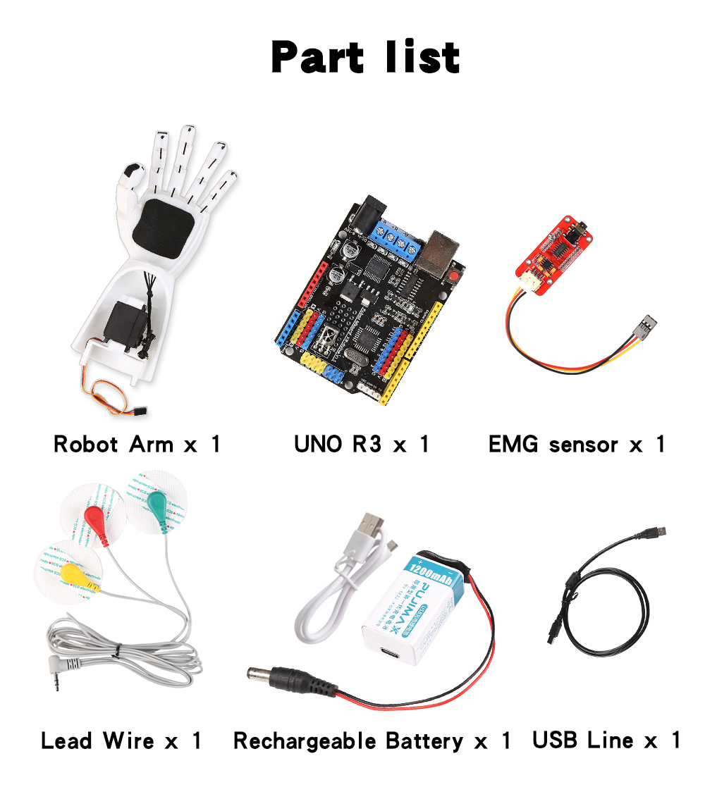 EMG Sensor Robotic Arm Electri - Muscle Sensor Emg review and price