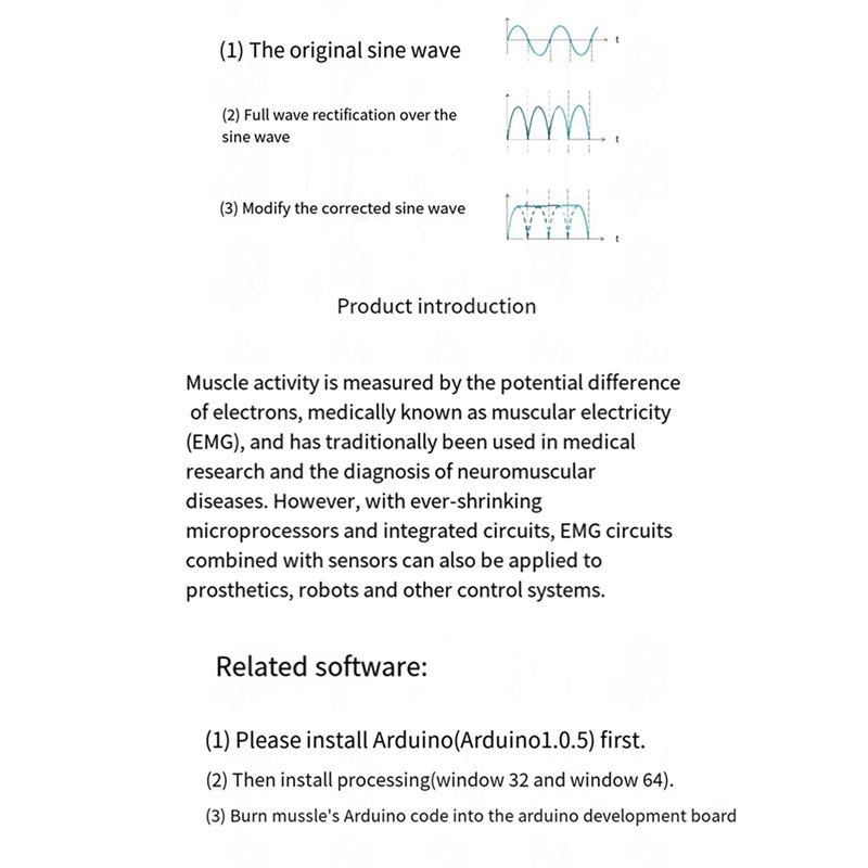 A52T 5X Muscle Electrical Sens - Muscle Sensor Emg review and price