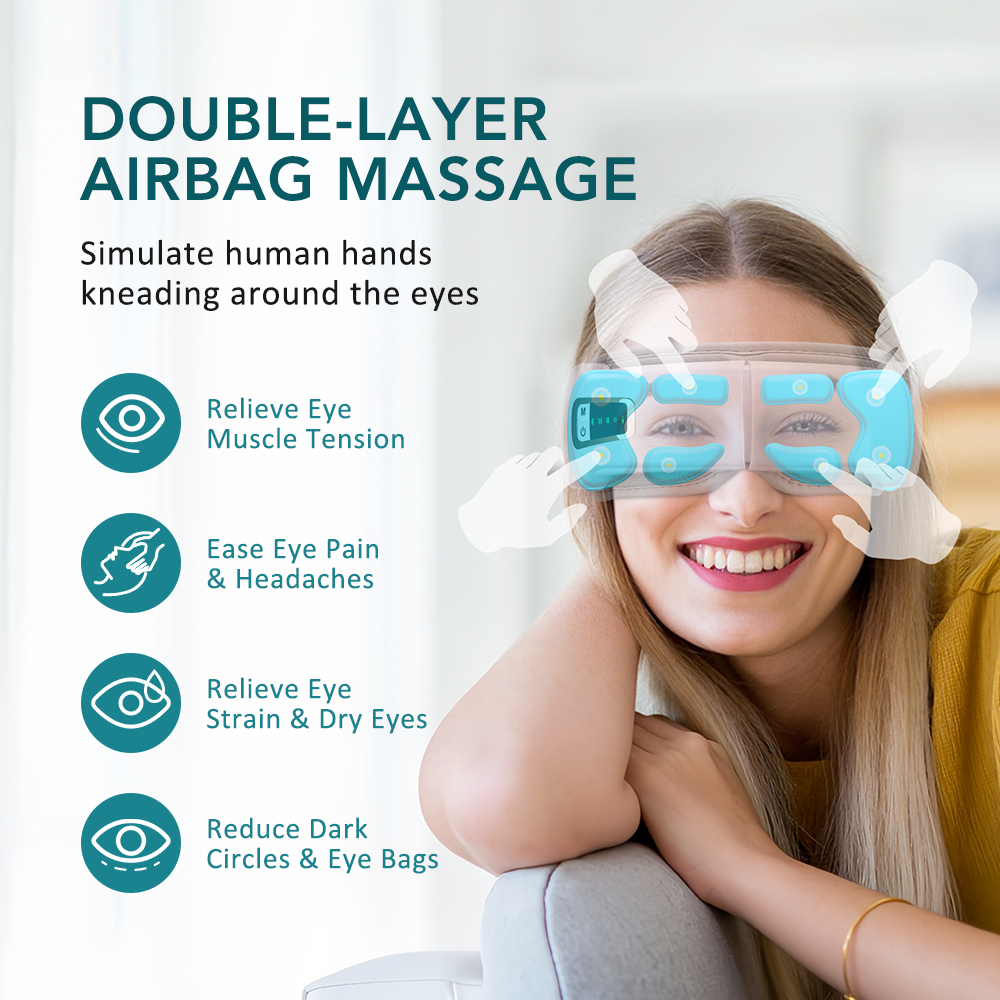 Foldable Eye Air Pressure Mass - Light Therapy Glasses review and price