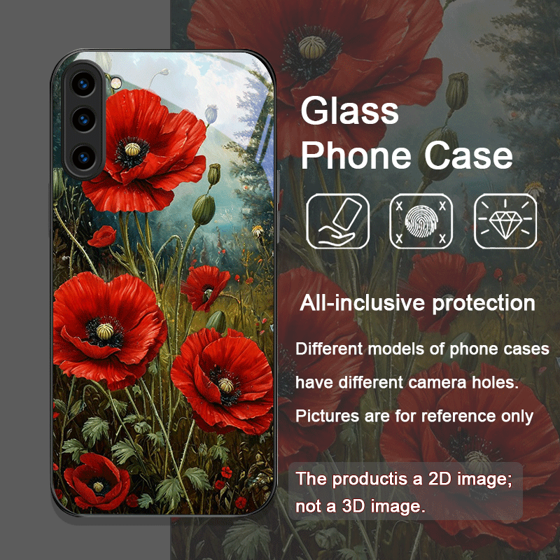 Retro Poppy Flower Bloom Hot R - Samsung Galaxy S25 review and price