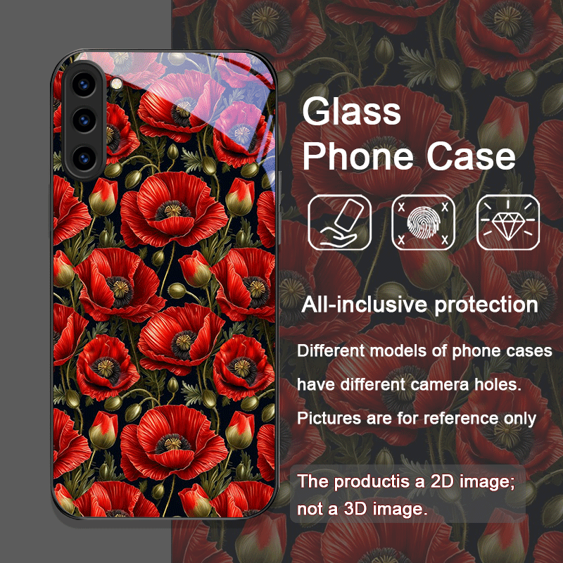Retro Poppy Flower Bloom Hot R - Samsung Galaxy S25 review and price