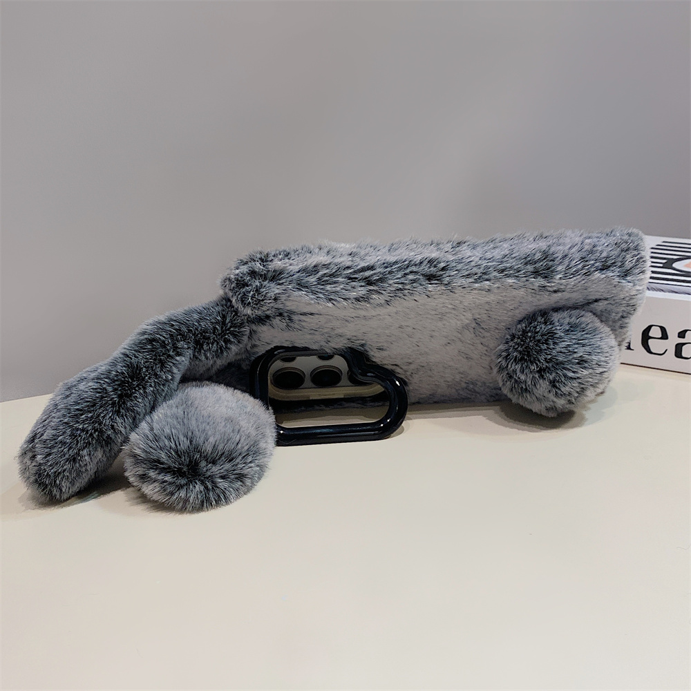 Cute Rabbit Ears Fluffy Stand  - Samsung Galaxy S25 review and price